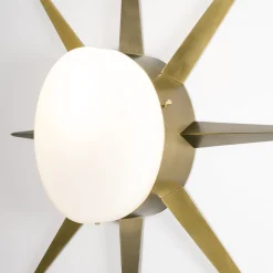 Applique/Plafoniera Solare Windrose in Ottone Bianco