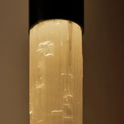 Applique Selene in bronzo e selenite