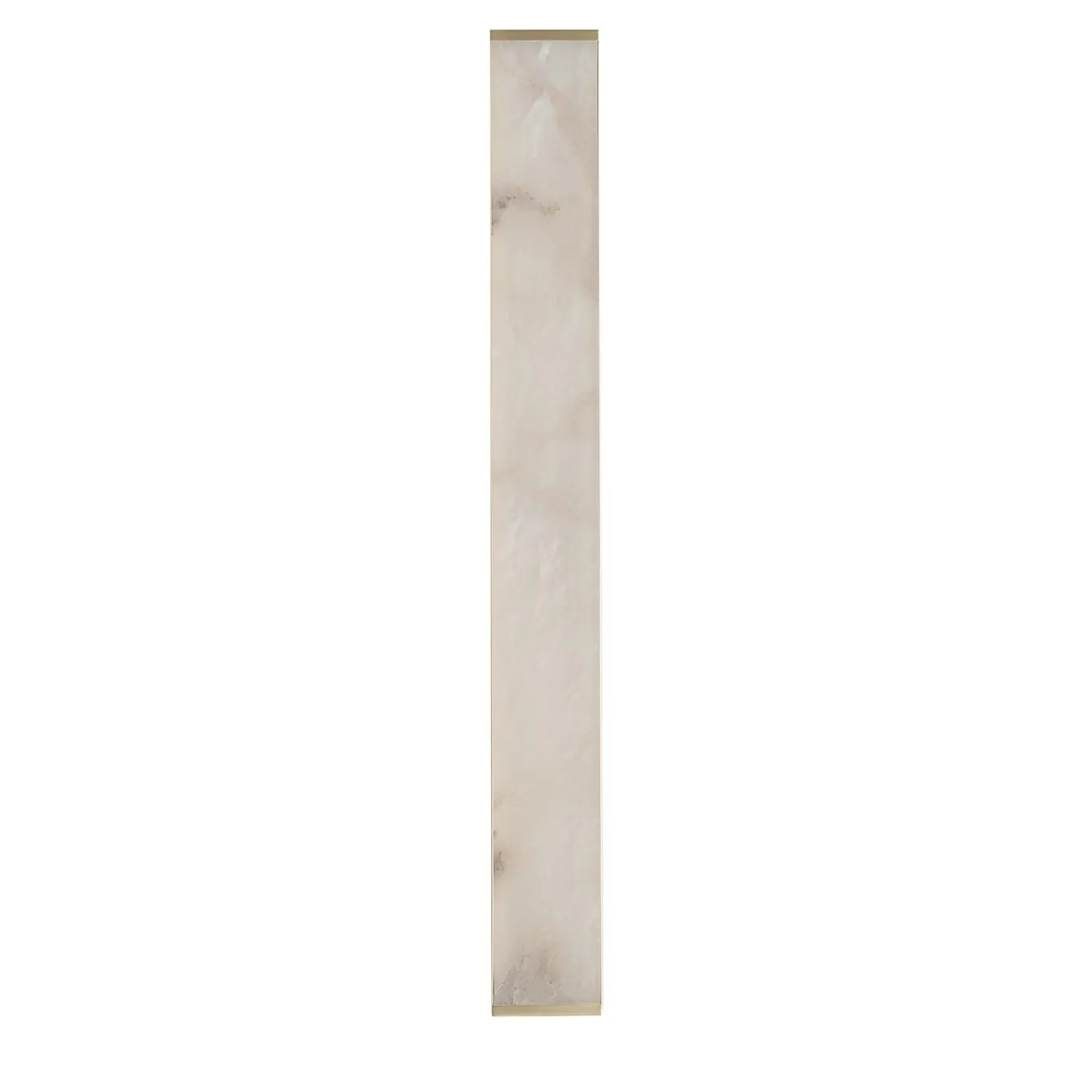 Applique Tech Long in ottone satinato e alabastro