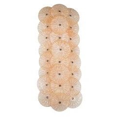 Applique verticale da parete Kim in vetro