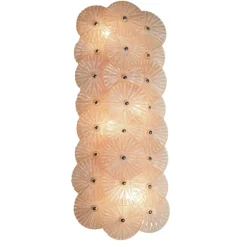 Applique verticale da parete Kim in vetro