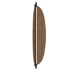 Appliqué Thula grande in legno marrone