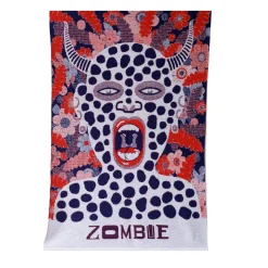 Arazzo/Coperta Zombie Multicolore in Cotone Biologico