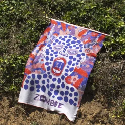 Arazzo/Coperta Zombie Multicolore in Cotone Biologico