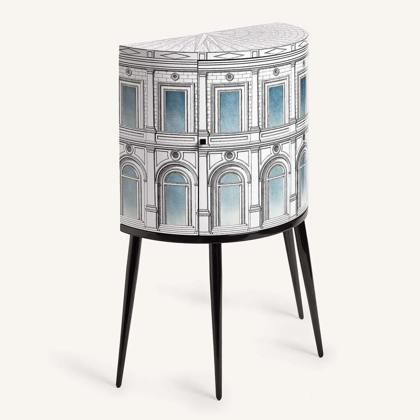 Architettura Celeste Piccolo Armadio Curvo