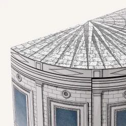 Architettura Celeste Piccolo Armadio Curvo