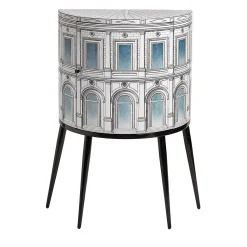 Architettura Celeste Piccolo Armadio Curvo