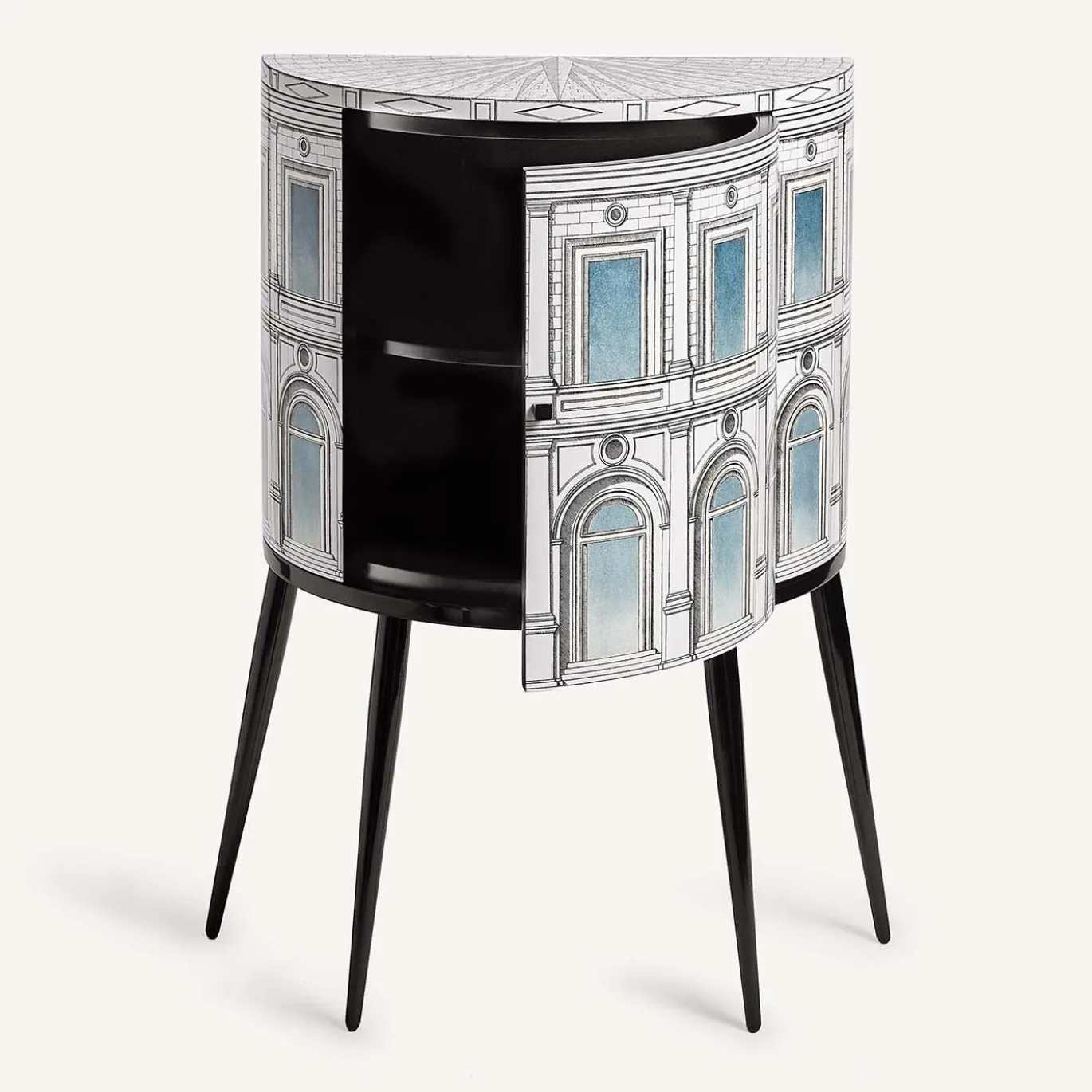 Architettura Celeste Piccolo Armadio Curvo