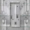 Architettura Trumeau bianco e nero