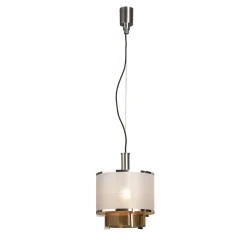 7284/AR/1 Lampada a sospensione in nichel spazzolato