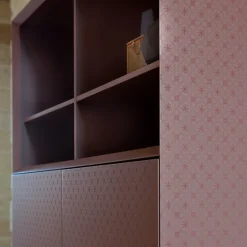Armadietto alto Tiles Maroon