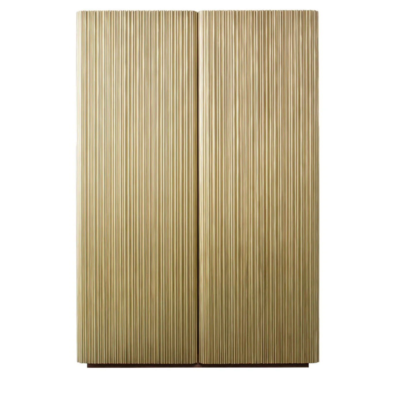 Armadietto Canneto in ottone spazzolato di Adriano Design