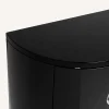 Armadietto curvo nero Serratura