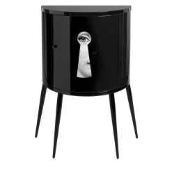 Armadietto curvo nero Serratura