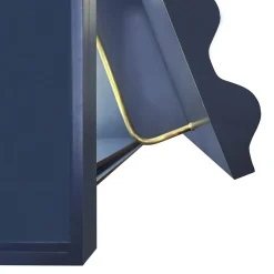 Armadietto MDF blu petrolio Curl