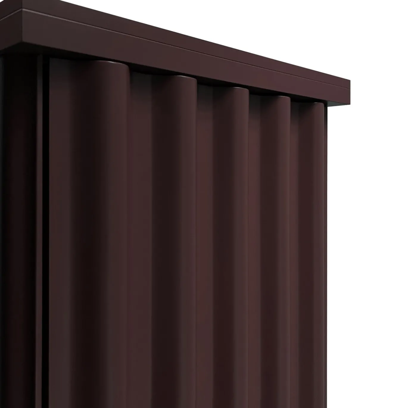 Armadio a 2 ante in MDF rosso vino Curl
