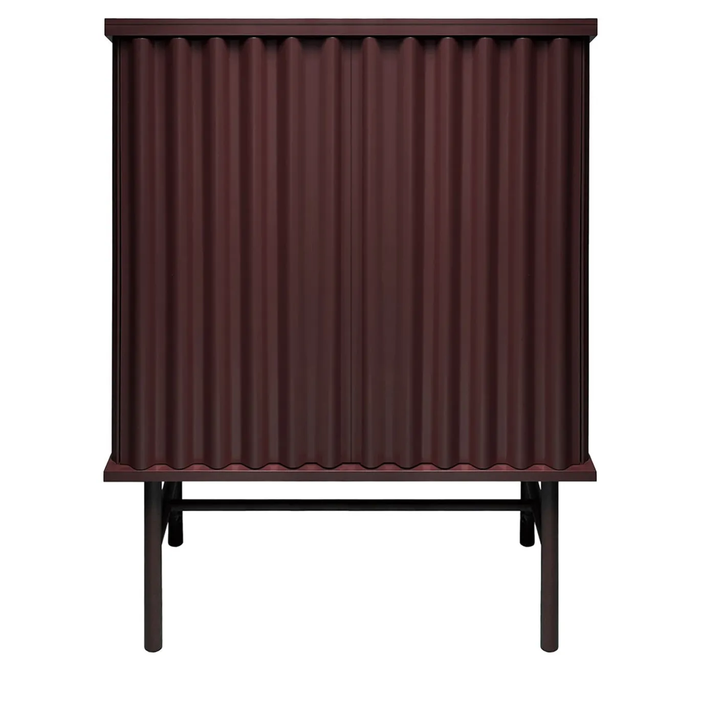 Armadio a 2 ante in MDF rosso vino Curl
