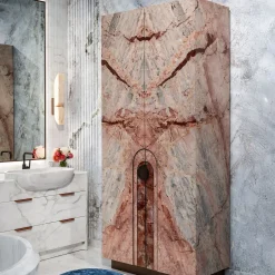 Armadio Aurelia in Marmo Siena Rosa di Sheree Stuart Design #