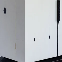 Armadio Bar Tura Lapis bianco Art Deco di Ventura