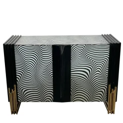 Armadio 3D in bianco e nero