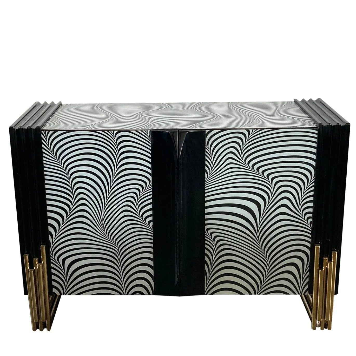 Armadio 3D in bianco e nero