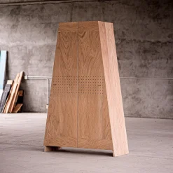 Armadio in legno di quercia trapezoidale Protoformi