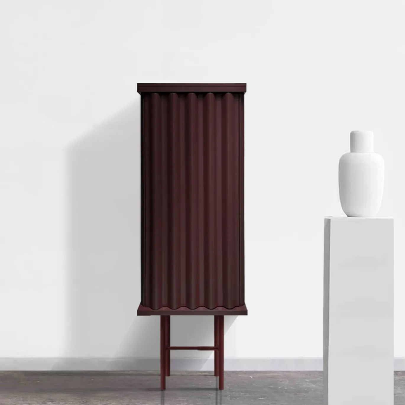 Armadio MDF rosso vino Curl
