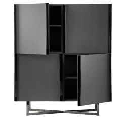 Armadio Profile in nichel nero