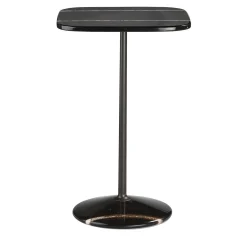 Arnold Tavolo quadrato alto in marmo nero