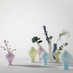 AS 17 Vaso Medio Opalino Liscio Celeste
