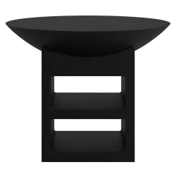 Atlante Black Walnut Wood Side Table