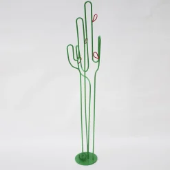 Attaccapanni Cactus in Ferro Battuto Nero
