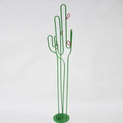 Attaccapanni Cactus in Ferro Battuto Nero