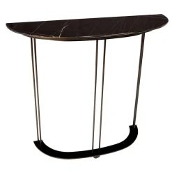 Aureola C1 Console in marmo nero