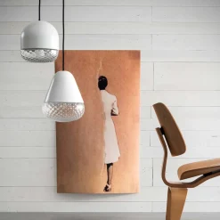 Balloton 7213/1 Pill Mini Pendant Light Matt White di Matteo Zorzenoni