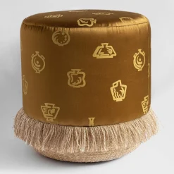 Base per cesto e pouf in tessuto Alchimia di Gio Ponti