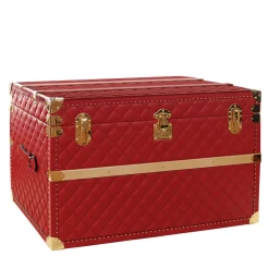Baule Reale in Pelle Rossa