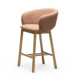 Bel SG-65 Sgabello da Bancone rosa salmone
