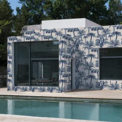 Blue Palms Facade 22 Carta da parati per esterno
