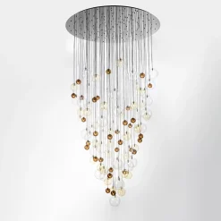 Bolle di sapone Lampadario a cascata in policromia