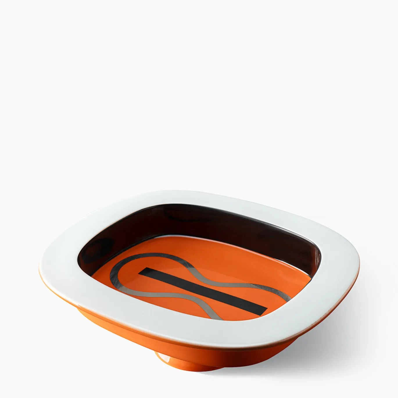 Bolo Simbolik Centro Tavola Arancio in Ceramica di Karim Rashid