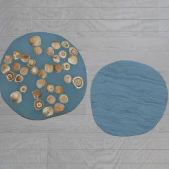 BonBon Tavolino irregolare dorato e azzurro