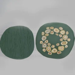 BonBon Tavolino irregolare dorato e verde #1