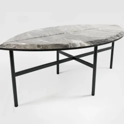 Book 1 gray Arabescato marble coffee table