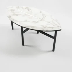 Book 2 white calacatta marble coffee table