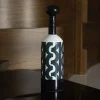 Bottiglia decorativa Bauhaus verde scuro