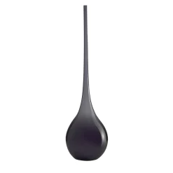 Bottiglia Decorativa Bolle Nera in Vetro di Murano