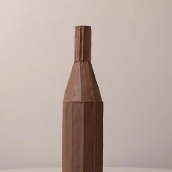 Bottiglia Decorativa Corteccia C10/Terracotta scura