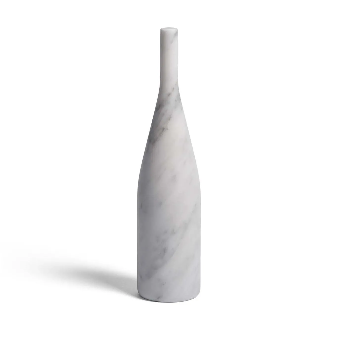 Bottiglia Decorativa Omaggio a Morandi in Marmo Bianco di Carrara