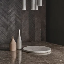 Bottiglia Decorativa Omaggio a Morandi in Marmo Bianco di Carrara